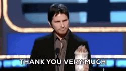 Christian Bale Thank You Very Much GIF