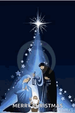 Christian Merry Christmas Nativity Image Cimpilation GIF