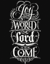 Christian Merry Christmas Shimmering Monochromatic Design GIF