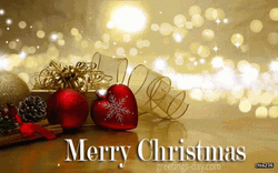 Christian Merry Christmas Sparkling Decors GIF