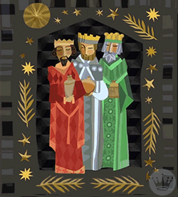 Christian Merry Christmas Three Kings GIF
