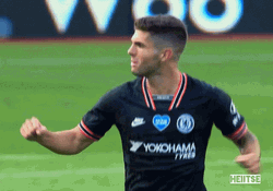 Christian Pulisic Celebrating Fist Bump GIF