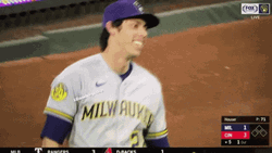 Christian Yelich Brewers Happy Smile