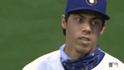 Christian Yelich Brewers Shrug Yikes