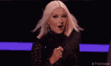 Christina Aguilera Using Fan GIF