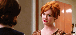 Christina Hendricks Sad Rolling Eyes GIF