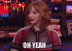 Christina Hendricks Saying Oh Yeah GIF