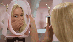 Christine Taylor In The Mirror GIF
