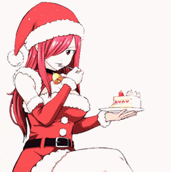 Christmas Anime Erza Scarlet Fairy Tail GIF