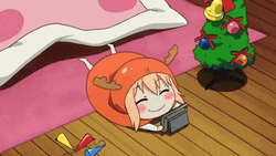 Christmas Anime Excited Umaru Chan GIF