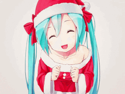 Christmas Anime Hatsune Miku Kissanime GIF