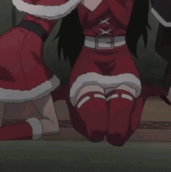 Christmas Anime Kurisu Makise Steins Gate GIF