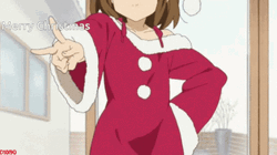 Christmas Anime Yui Hirasawa Santa Suit GIF