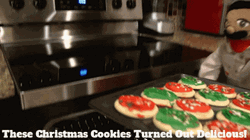 Christmas Baking Puppet GIF