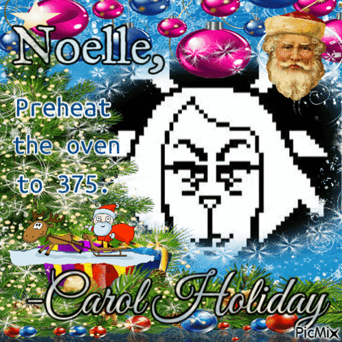 Christmas Card Noelle Preheat The Oven To 375 Degrees GIF