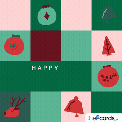 Christmas Card Saying Happy GIF