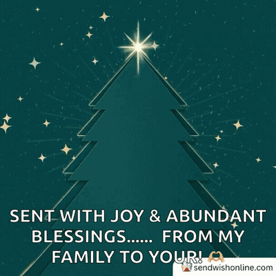 Christmas Card Saying Happy Holidays GIF
