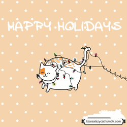 Christmas Cat Happy Holidays GIF