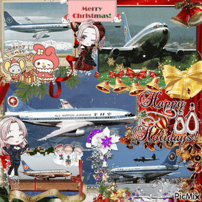 Christmas Collage With Merry Christmas GIF