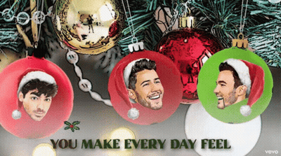 Christmas Decorations Saying You Make Every Day Feel GIF