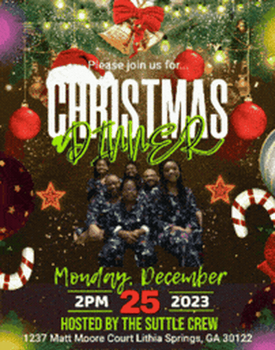 Christmas Dinner Advertisement GIF