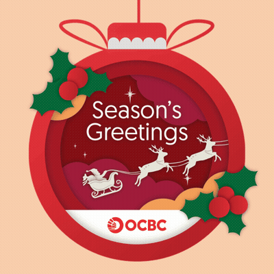 Christmas Greeting Card From OCBC Bank GIF