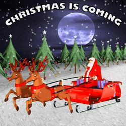 Christmas Is Coming Animation Noel GIF