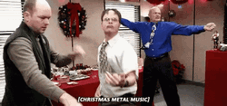 Christmas Party Metal Music GIF