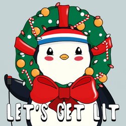 Christmas Party Today Let's Get Lit GIF
