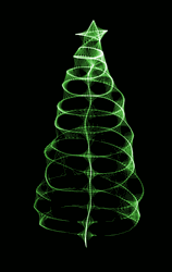 Christmas Tree Green Aesthetic Spiral