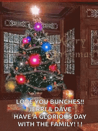 Christmas Tree Love You Bunches Jerry Dave Glorious Day GIF