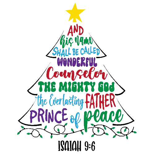 Christmas Tree Name Callings Sticker