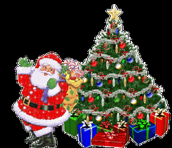 Christmas Tree Santa Claus Mood