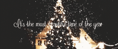 Christmas Tree Saying It's The Most Beautiful Time Of The Year GIF