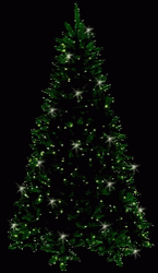 Christmas Tree Sparkling Dark Glow
