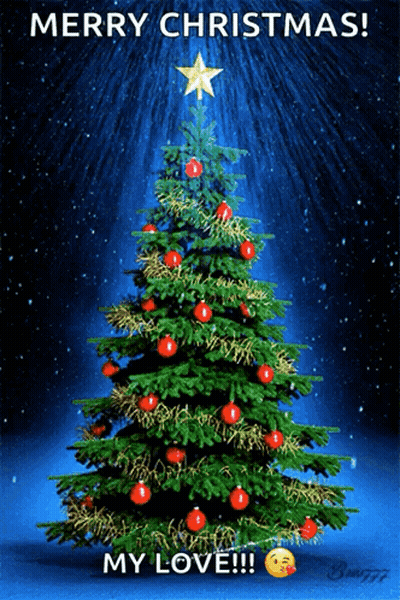 Christmas Tree Star Merry Christmas My Love GIF