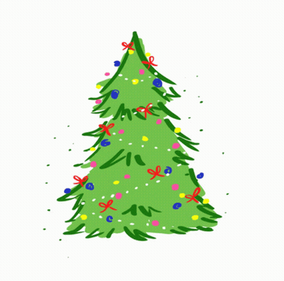 Christmas Tree With Decorations GIF