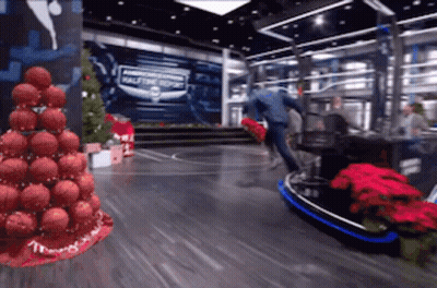 Christmas Tree With Halftime Report GIF