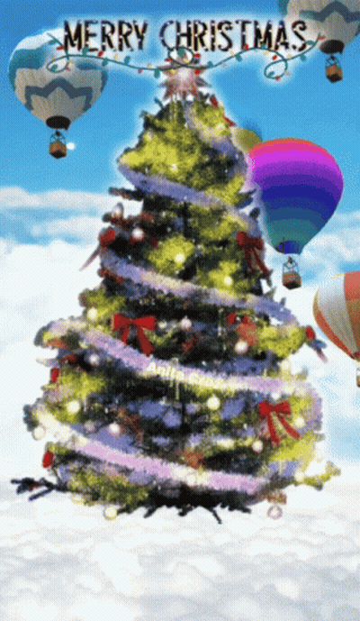 Christmas Tree With Merry Christmas GIF