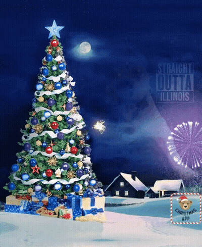 Christmas Tree With Star On Top GIF