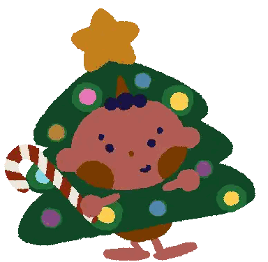 Christmas Tree With Star Sticker