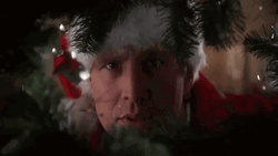 Christmas Vacation Clark Peeking GIF