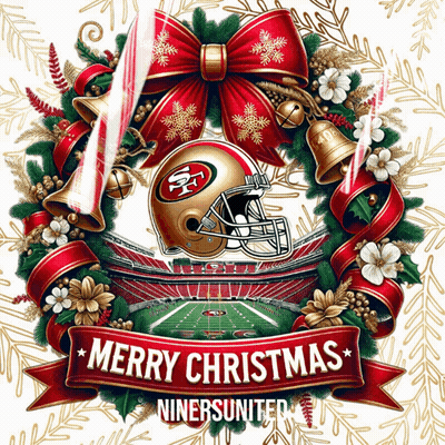 Christmas Wreath With Football Helmet Merry Christmas