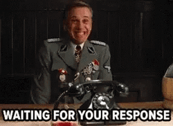 Christoph Waltz Anxiously Waiting For Response GIF