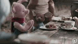 Christopher Robin Piglet Clapping