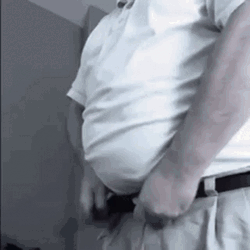 Chubby Belly Opening Belt Buckle GIF