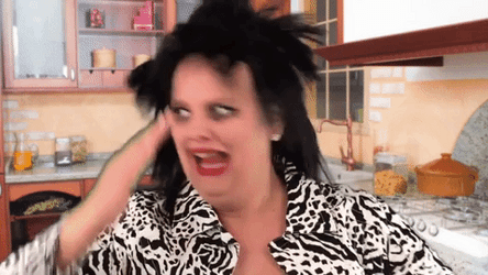 Chubby Lady Crazy Robot Dance GIF