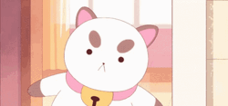 Chubby Puppycat Surprised Reaction Bee And Puppycat  GIF