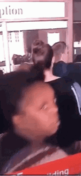 Chubby Woman Giving Mean Mug GIF