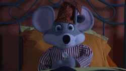 Chuck E Cheese In A Bed GIF